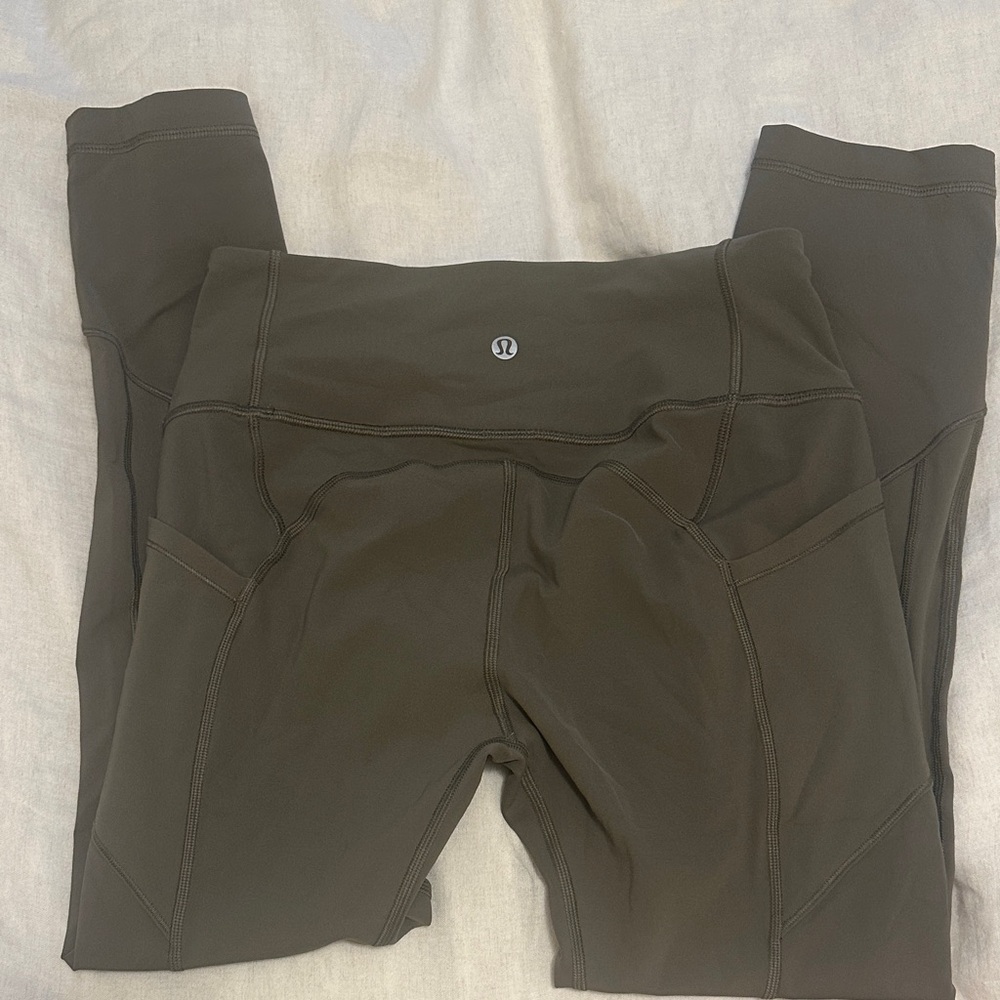 Lululemon All The Right Places Crop - Light Sage Green
